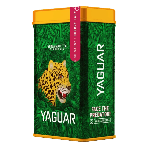 Yerbera – Tin can + Yaguar Cherry Lady 0.5 kg