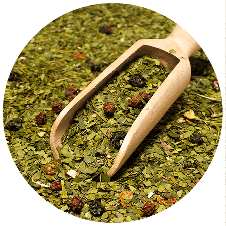 Grüner Mate Tee - Waldfrucht 1 kg LOSE
